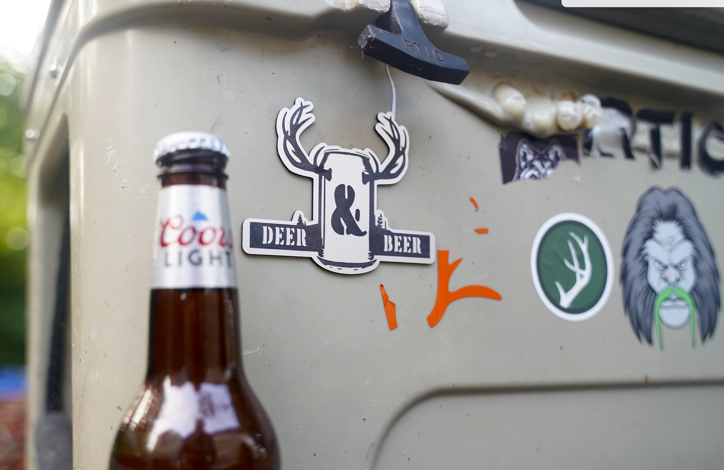 Deer and Beer Cooler/Fridge Badge