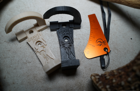 Spring Combo- 2 R.S.M Shed Antler Mounts & Turkey Spur Gage